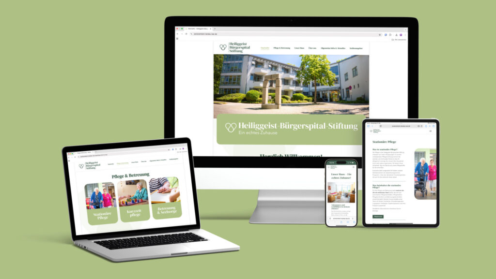 Titelbild Webdesign Heiliggeist-Bürgerspital-Stiftung