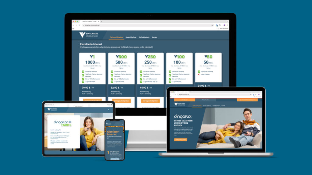 Stadtwerke Dingolfing Dingoflat Website Titelbild