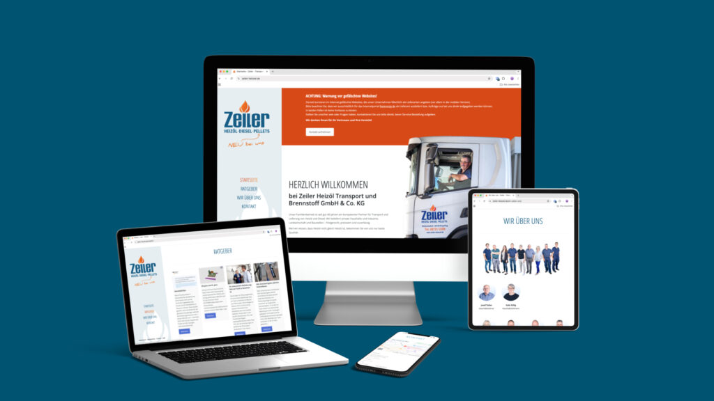 Titelbild Webdesign Zeiler